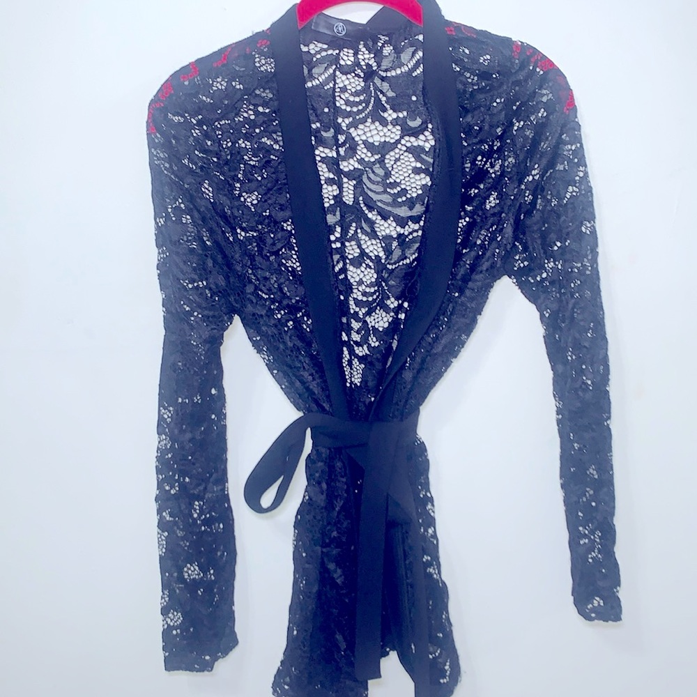 Missguided Open Front Lace Blazer